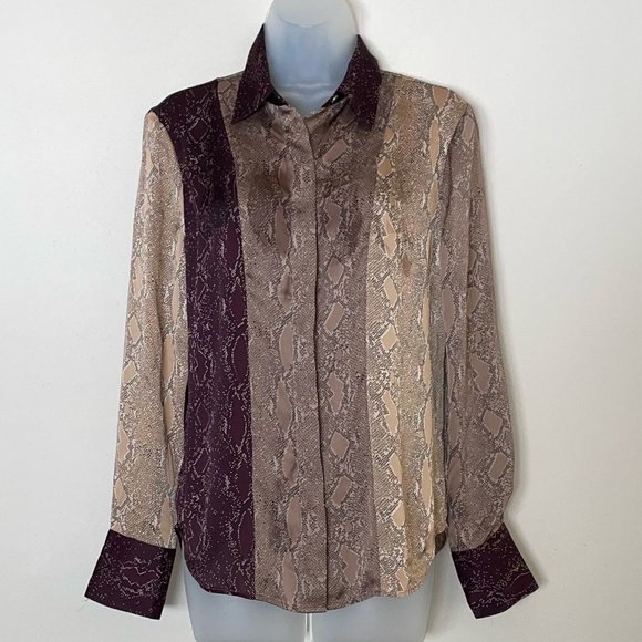 Equipment Python-Like Print Blouse - Size S - Never Worn - Picture 1 of 4
